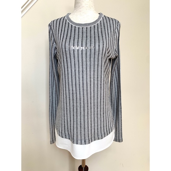 Zara striped “I Told You So” long sleeve top, S - Picture 3 of 15
